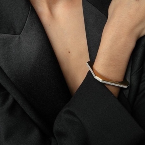 Zadig & Voltaire Cecilia Strass Bracelet in Old Gold - Picture 2 of 7